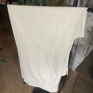 Pinstripe White Dress Pants